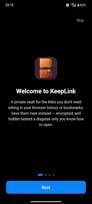 KeepLink: Links kept quiet Screenshot 2
