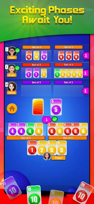 Phase card game offline party Screenshot 2