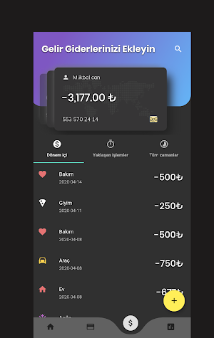 Hesapp - Gelir Gider Takip ve Bütçe Yönetim Aracı Screenshot 1