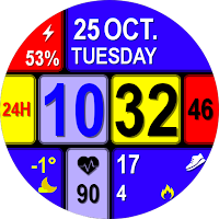 DIGITAL AMAZ BIG Watch face