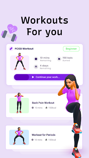 PCOS Exercise & Lifestyle Screenshot 1