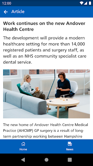 NHS StayConnected Screenshot 2