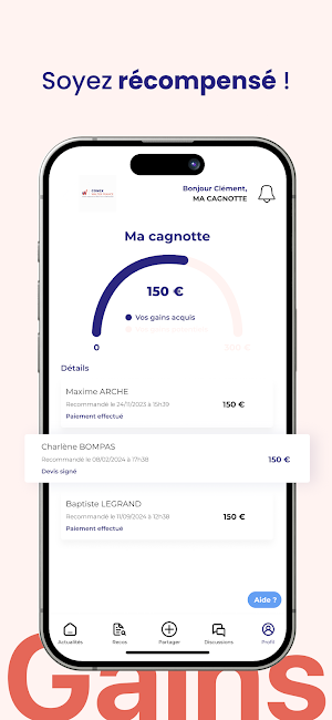 Conex Parrainage Screenshot 3