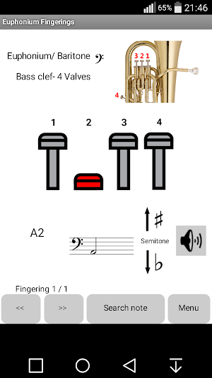 Euphonium Fingerings Screenshot 0