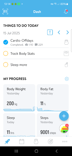 Motivate Me Fitness Screenshot 1