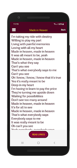 Queen Lyrics & Wallpapers Screenshot 3