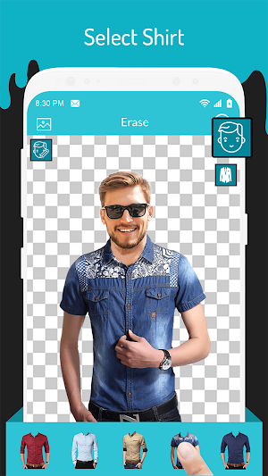 Man Shirt Photo Editor Screenshot 1