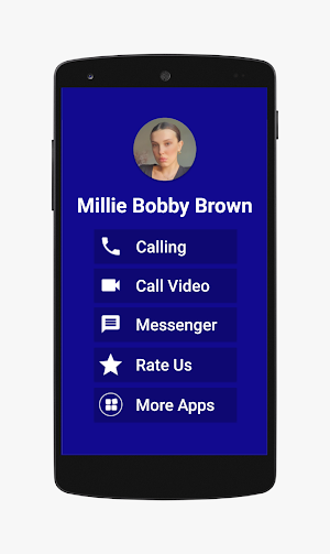 Millie Bobby Brown Fake Call Video Chat Simulation Screenshot 0