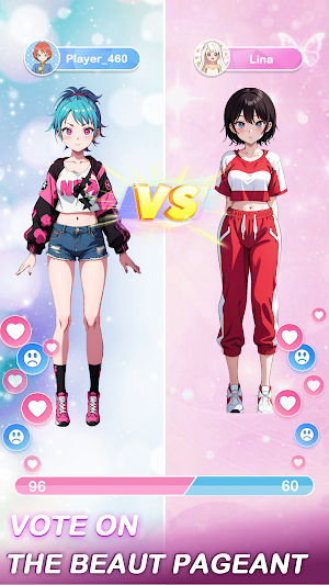 Anime Dress Up Games Moe Girls Screenshot 1