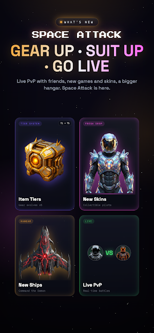 Space Attack: Idle Arcade PvP Screenshot 0