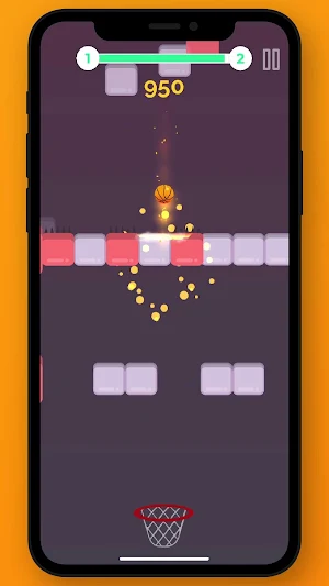 Dunk Game 2.0 - A Basketball Dunk Jump Game Screenshot 1