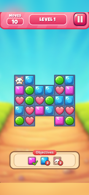 Cute Candy Puzzle Screenshot 1