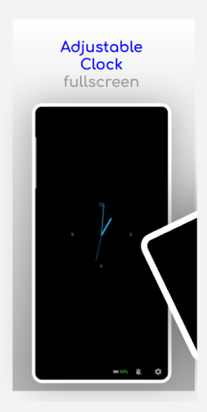 Simple full screen night Clock Screenshot 0