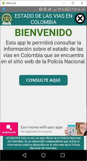 Estado de las vías Screenshot 0