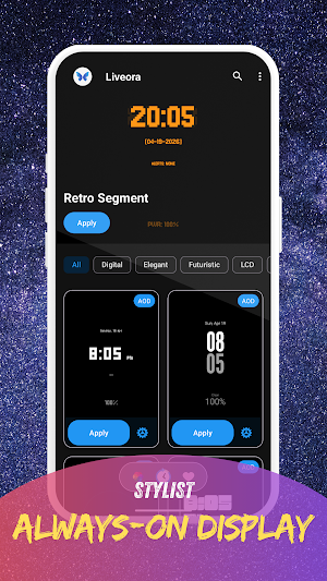 Liveora: Live Wallpaper & AOD Screenshot 1