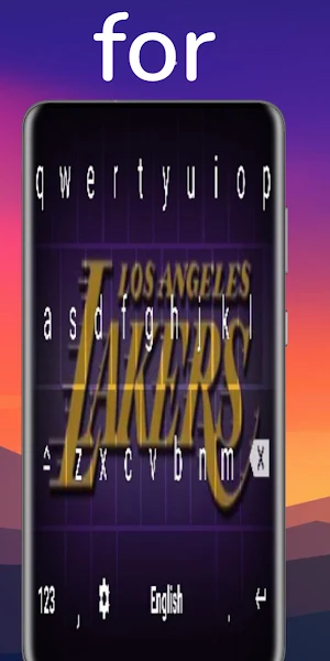 keyboard thème lakers players Screenshot 3