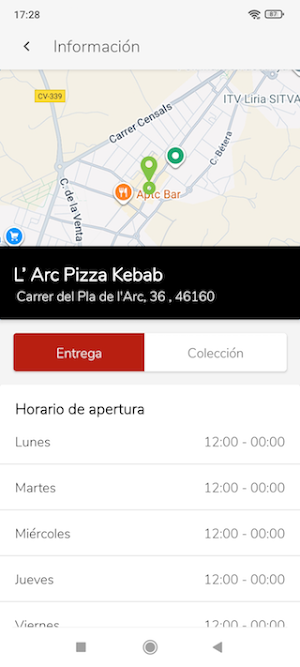 L'Arc Pizza Kebab - Lliria Screenshot 1
