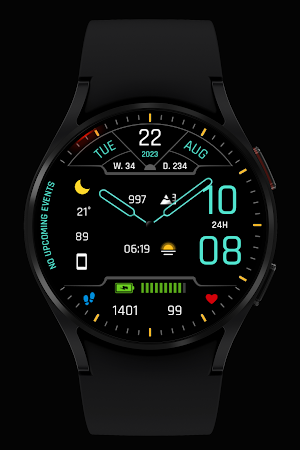 WR 008 Hybrid Watch Face Screenshot 3