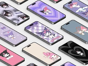 Kuromi and My Melody Wallpaper Screenshot 0