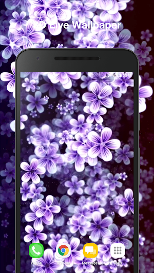 3d Flowers Live Wallpaper Screenshot 0