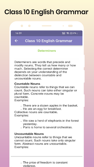 Class 10 English Grammar Notes Screenshot 2