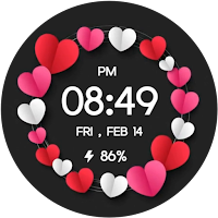 Love Hearts Digital WatchFace