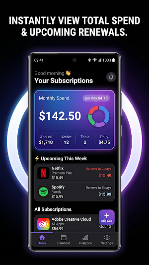 Subscription & Spend Tracker Screenshot 0