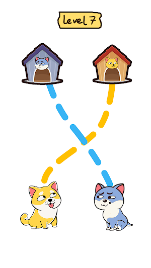 Dog rush: Draw to save game Screenshot 2