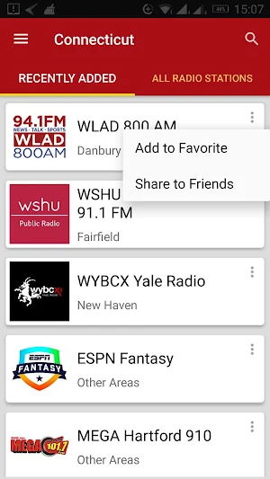 Connecticut Radio Stations - USA Screenshot 1