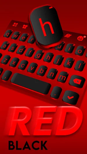Black Red Keyboard Background Screenshot 1