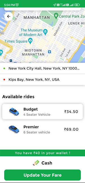 Bid Taxi Screenshot 1
