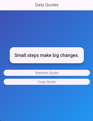 Daily Quotes Screenshot 1