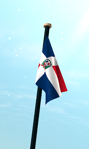 Dominican Republic Flag Free Screenshot 2