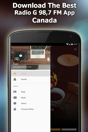 Radio G 98,7 FM Online Free Ca Screenshot 2