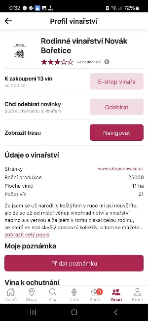 Vinaři Bořetice Screenshot 2