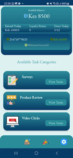 MobiTasks Earn to Mpesa Screenshot 3