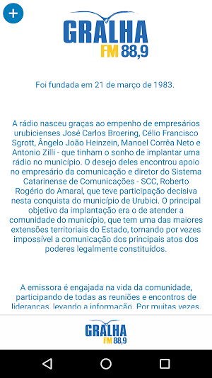 Rádio Gralha Azul Screenshot 2