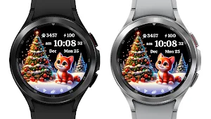 AZ274 Christmas Watch Cat Face Screenshot 3