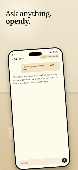 Ask Safely: Private AI Chat Screenshot 1