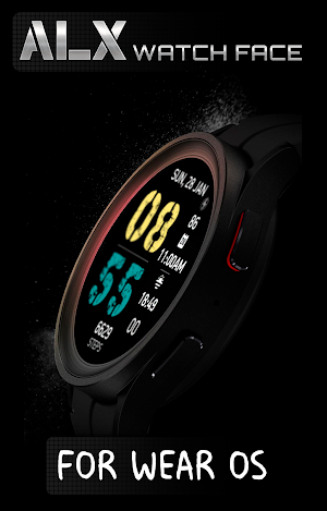 ALX22 LCD Watch Face Screenshot 0