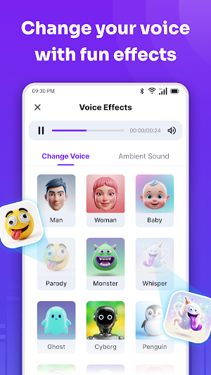 Voice Changer: Effects & TTS Screenshot 0