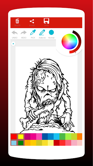 Horror Halloween Coloring Book Screenshot 3