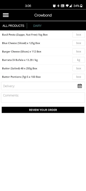 Crowbond Foodservice Screenshot 1