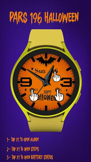 Pars Halloween Watch Face Screenshot 1