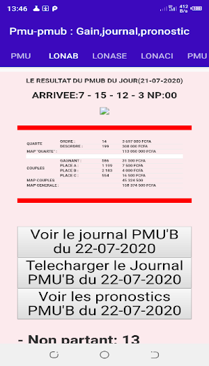 Pmu - pmub: gain, pronostic, journal hippique Screenshot 0
