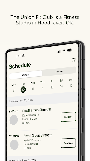Union Fit Club Screenshot 2