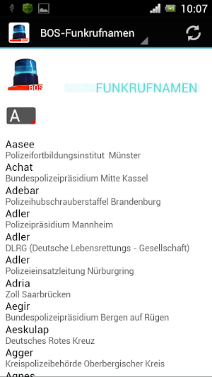 BOS - Funkrufnamen Screenshot 3