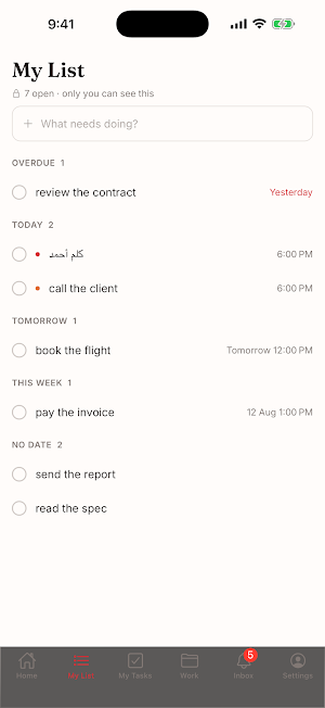 TaskMaster Screenshot 1