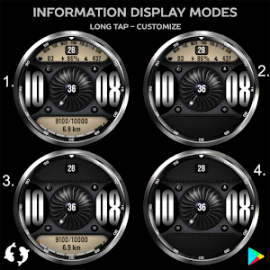 Aviator Digital Watch Face I27 Screenshot 2