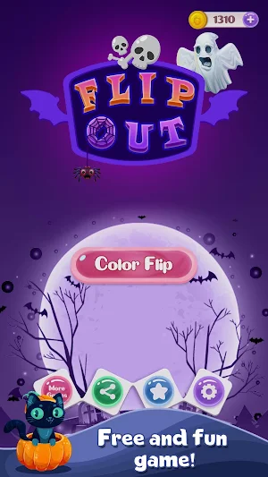 Halloween Flip out: Reversi Light Up Screenshot 0
